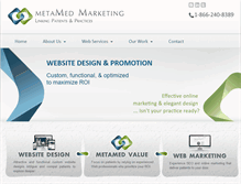 Tablet Screenshot of metamedmarketing.com